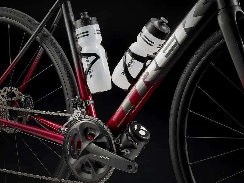 Trek Domane Al 5 Road Bike in Lithium Grey Crimson-2